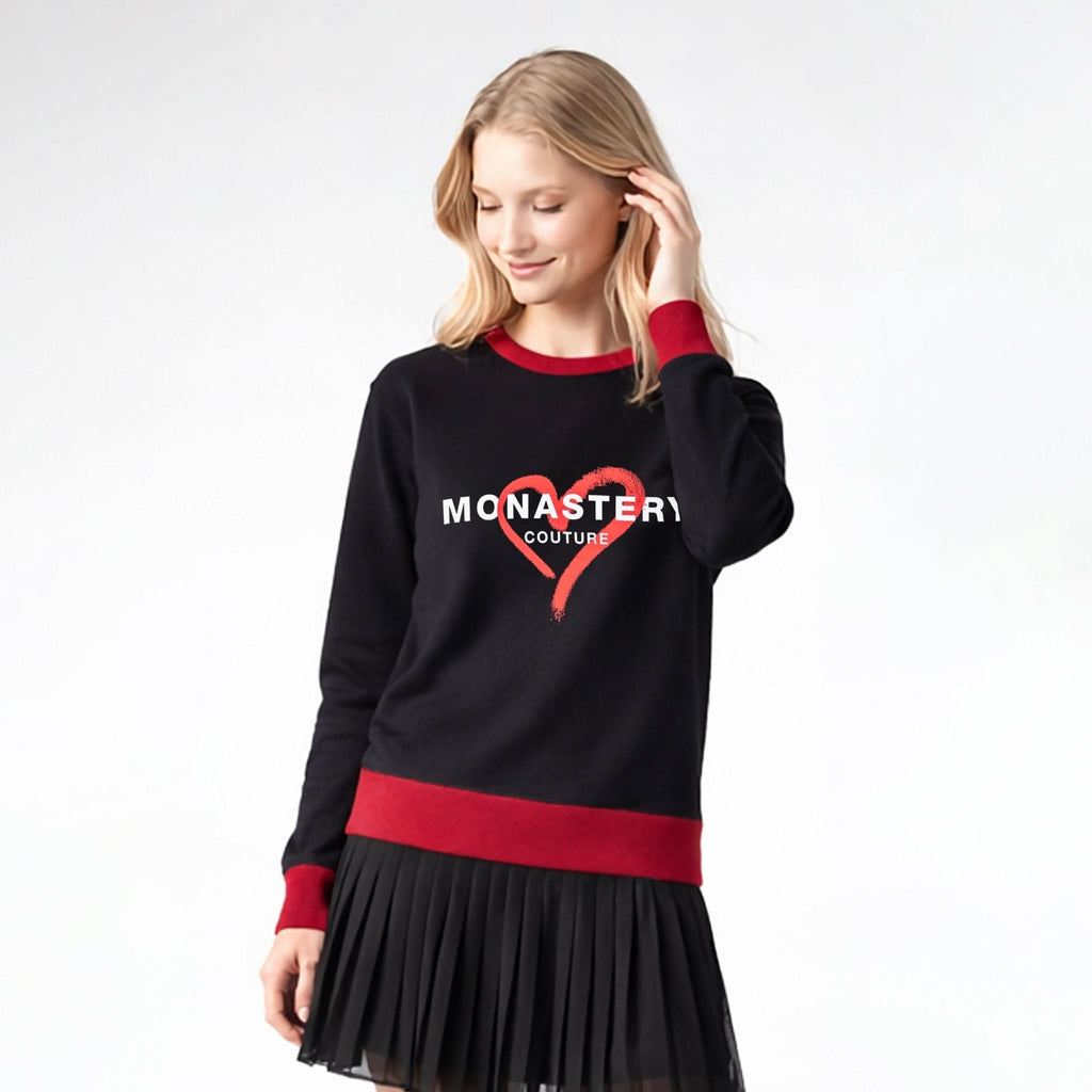 XENA BLACK SWEATSHIRTS OVERSIZED - Monastery | Tienda Oficial Colombia