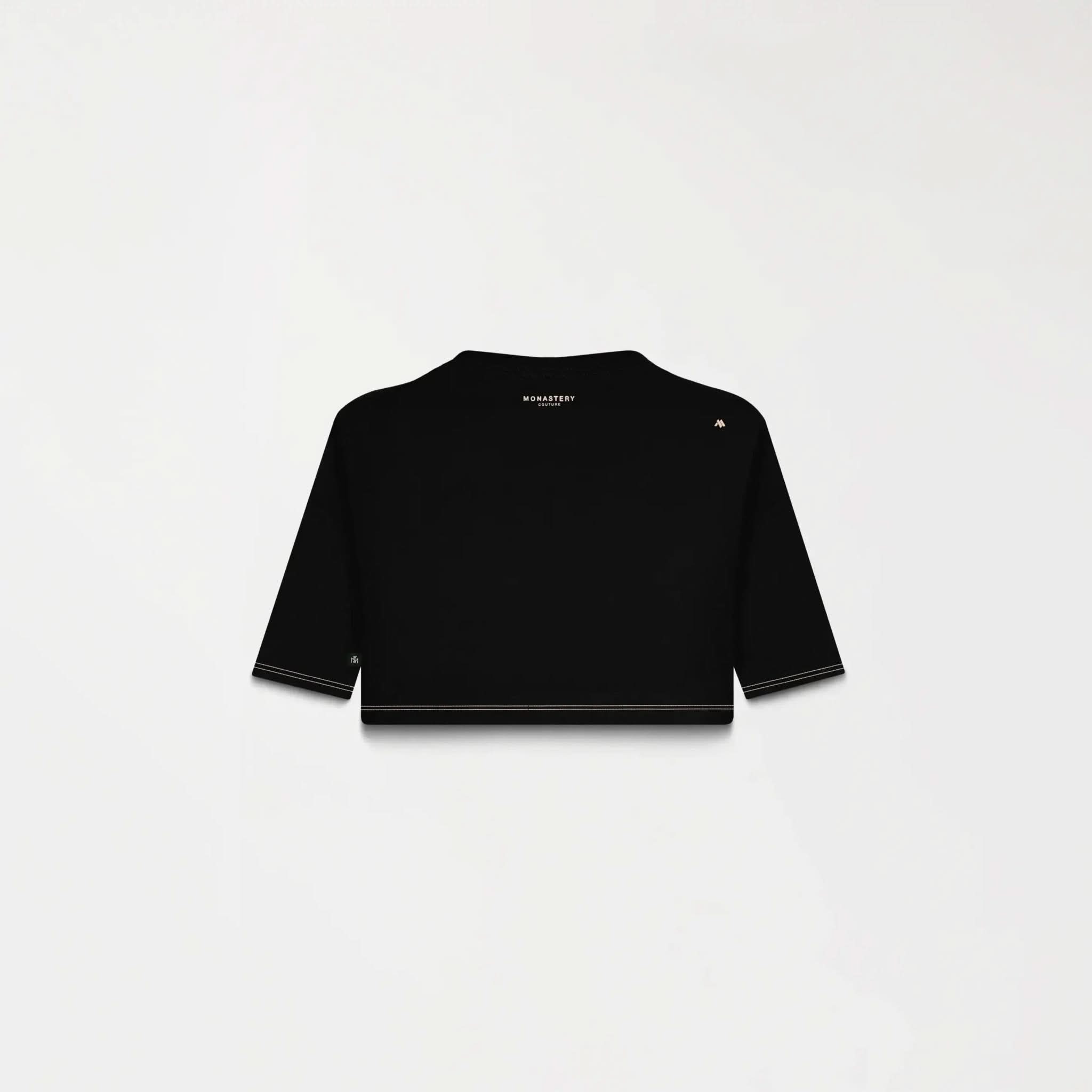 YLAIA CROP TOP WOMEN BLACK - Monastery | Tienda Oficial Colombia