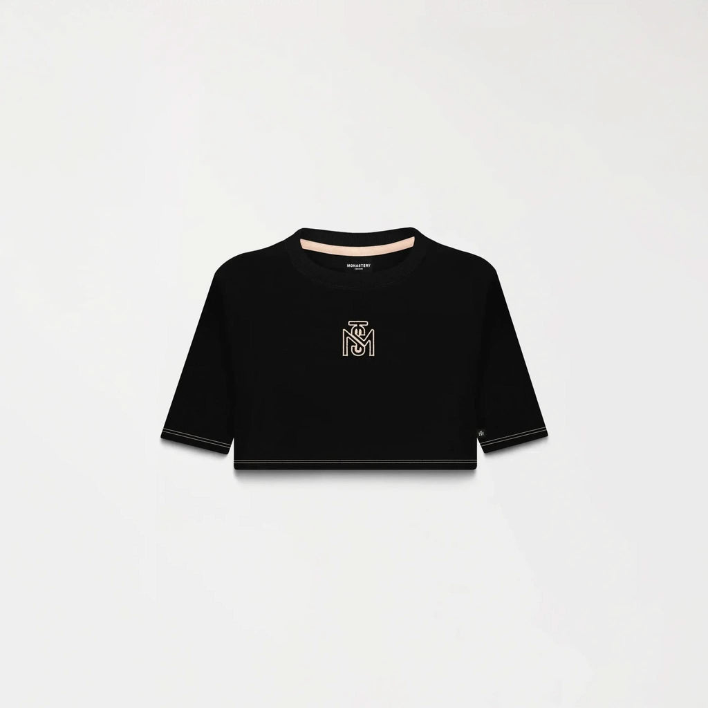 YLAIA CROP TOP WOMEN BLACK - Monastery | Tienda Oficial Colombia