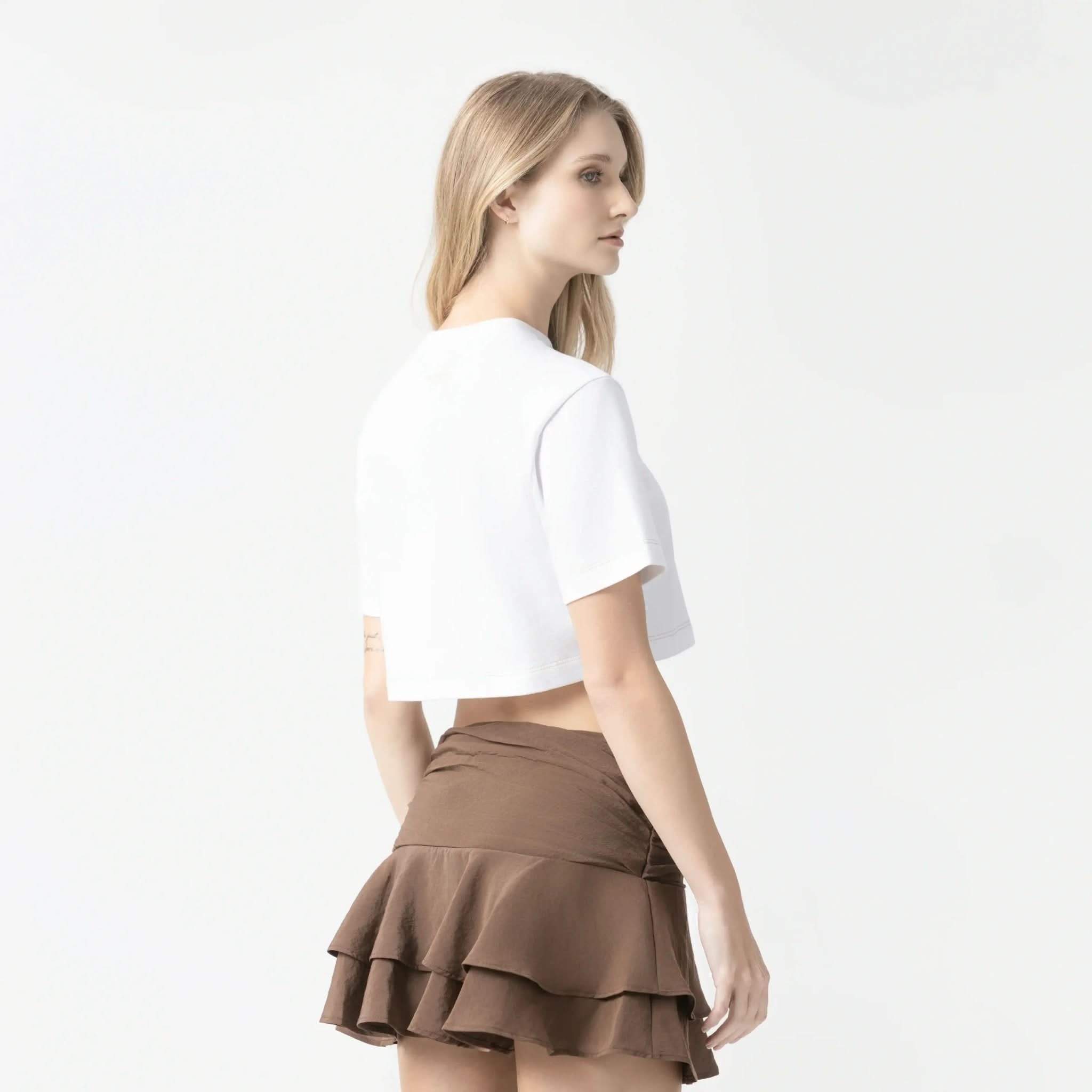 YLAIA CROP TOP WOMEN WHITE - Monastery | Tienda Oficial Colombia