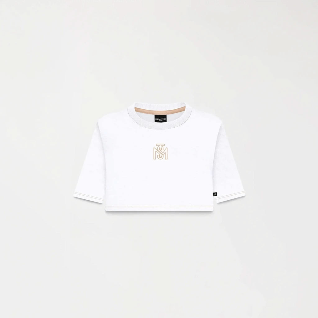 YLAIA CROP TOP WOMEN WHITE - Monastery | Tienda Oficial Colombia