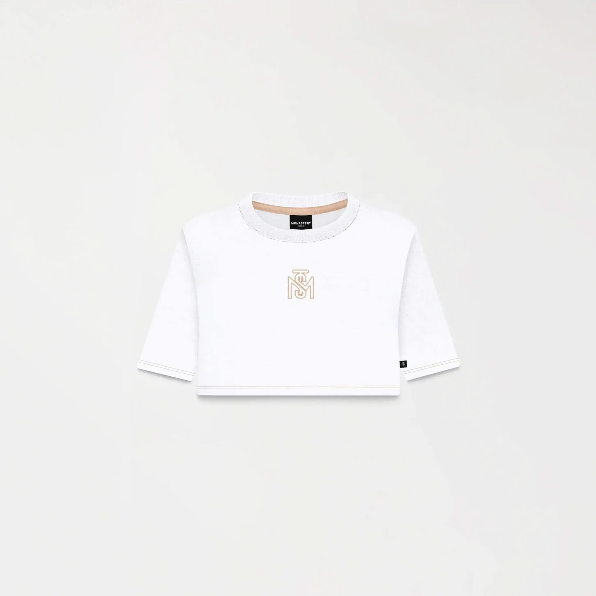 YLAIA CROP TOP WOMEN WHITE - Monastery | Tienda Oficial Colombia