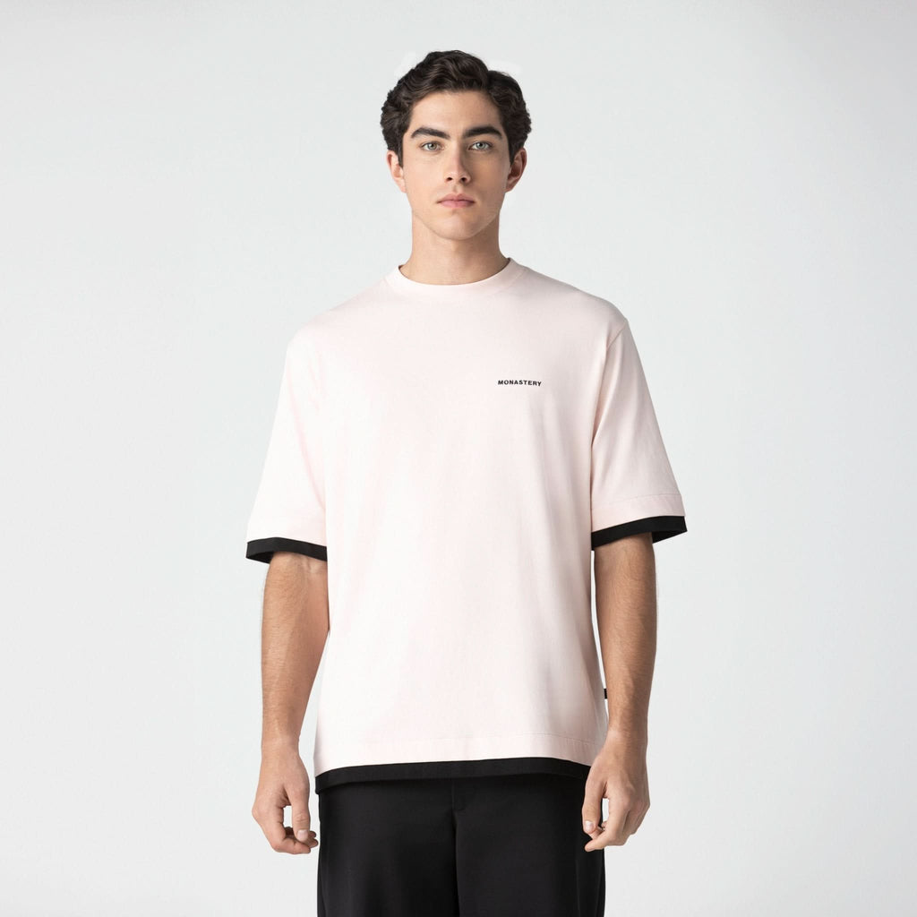 ZAHIR T - SHIRT OVERSIZED MEN ROSE QUARTZ - Monastery | Tienda Oficial Colombia