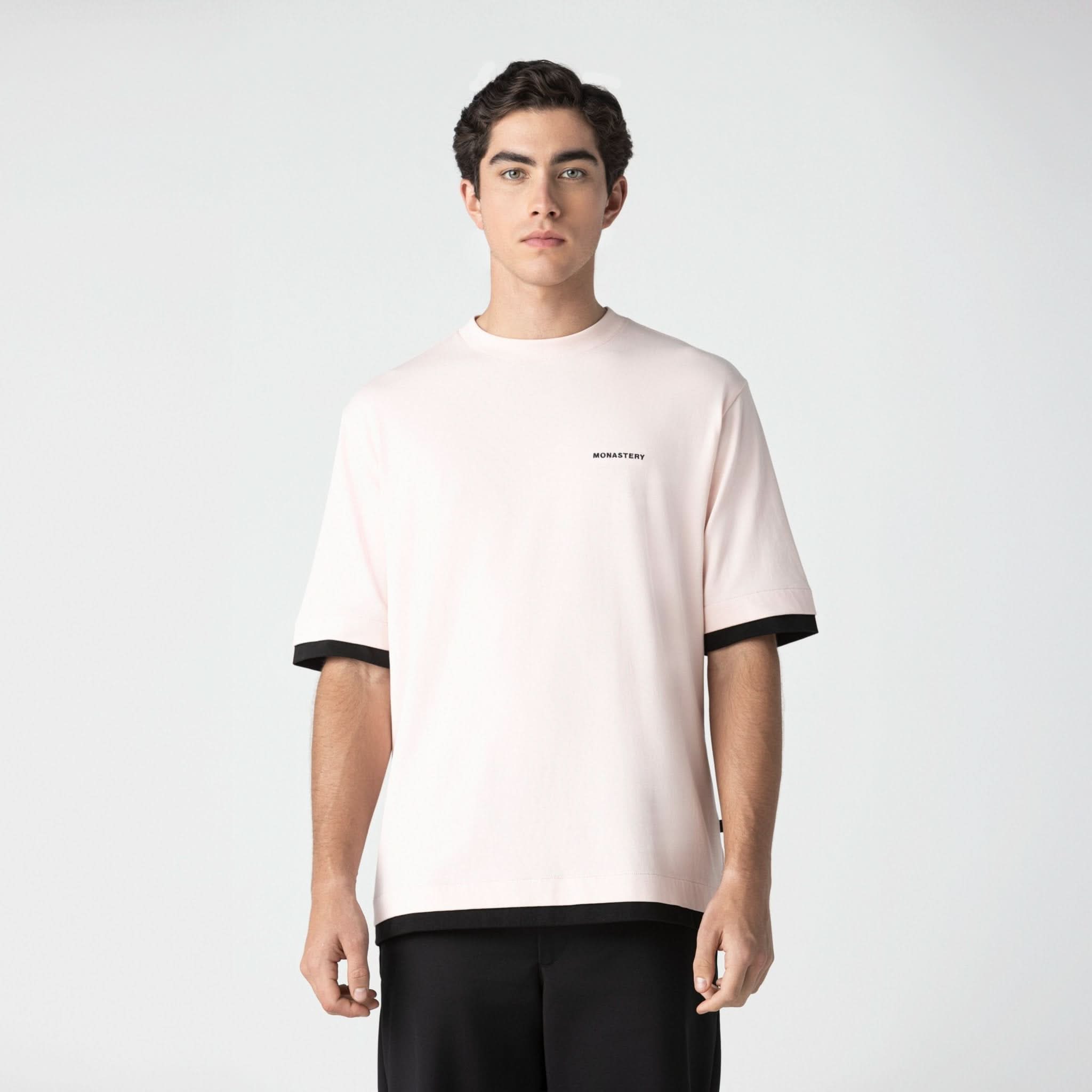 ZAHIR T - SHIRT OVERSIZED MEN ROSE QUARTZ - Monastery | Tienda Oficial Colombia