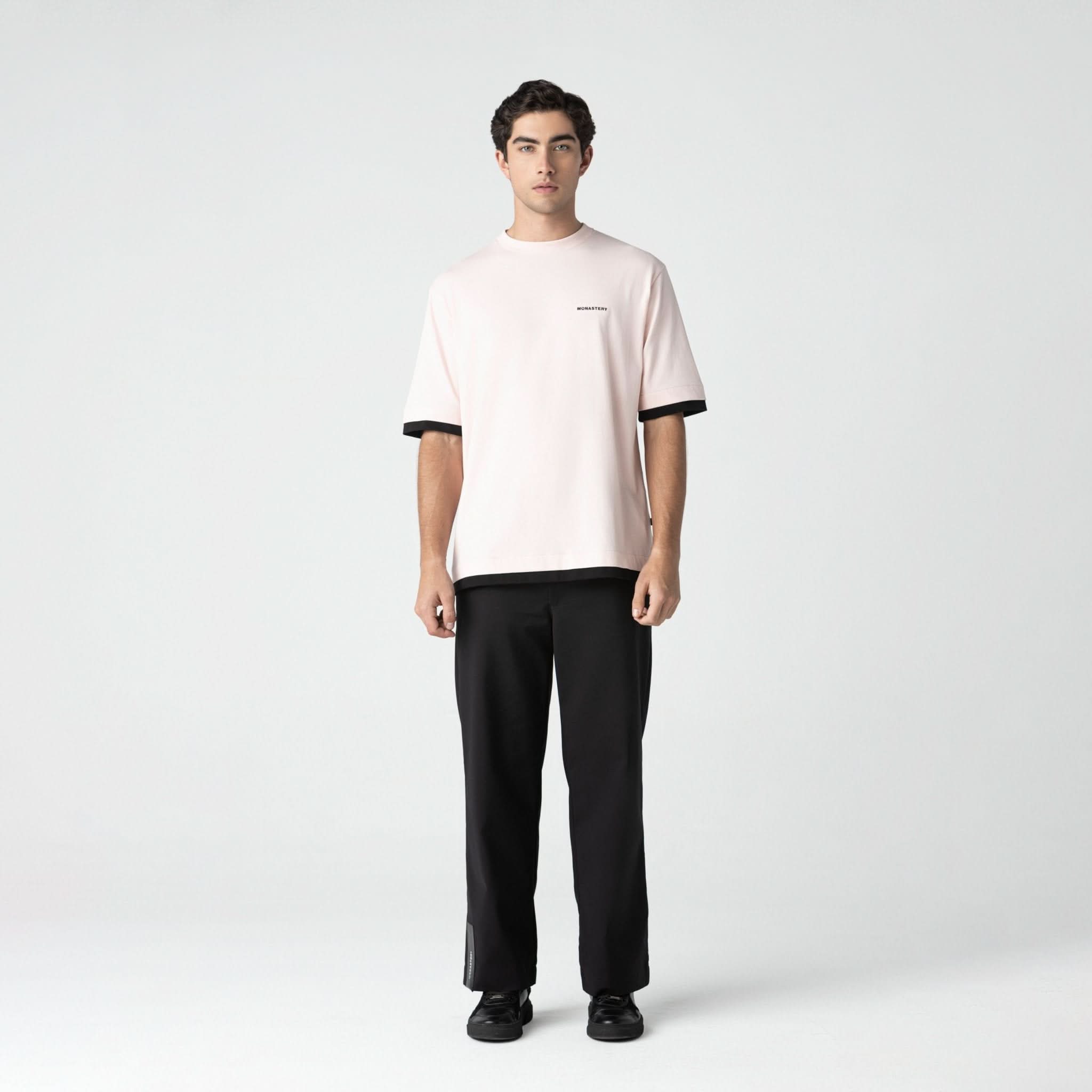 ZAHIR T - SHIRT OVERSIZED MEN ROSE QUARTZ - Monastery | Tienda Oficial Colombia
